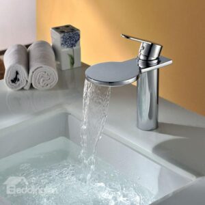 New Style High Quality Round Head Waterfall Bathroom Sink Faucet