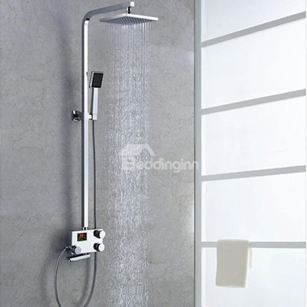 Simple Style High Quality Thermostatic Digital Display Shower Head Faucet