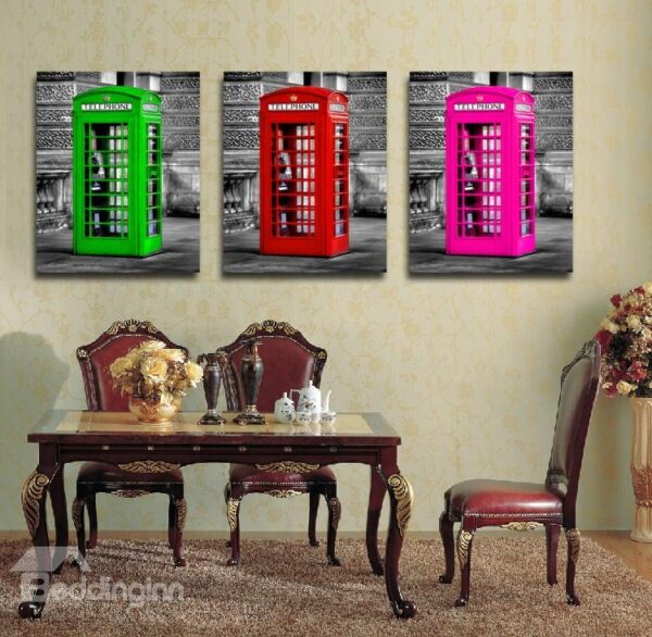 New Arrival British Telephone Booth Film Wall Art Prints