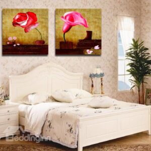 New Arrival Red Roses And Tulips Film Wall Art Prints
