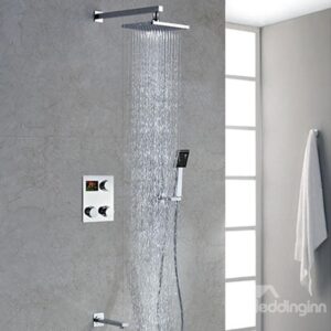 High Quality Modern Style Thermostatic Digital Display Shower Head Faucet