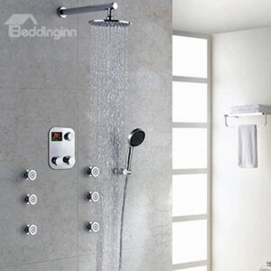 Fantastic High Quality Thermostatic Digital Display Shower Head Faucet
