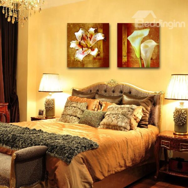 New Arrival Lovely White Lily Film Wall Art Prints