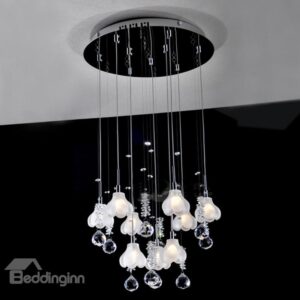 Beautiful K9 Crystal Mini Chandelier with 9 Lights