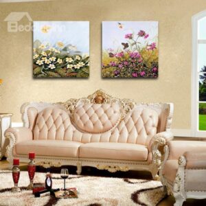 New Arrival Butterfly Flying Over The Flowers Film Wall Art Prints
