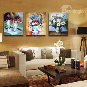 New Arrival Colorful Flowers In The Bottle Film Wall Art Prints