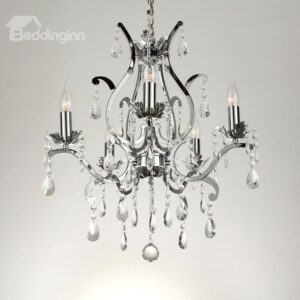High Quality Amazing Metal Crystal 5 Lights Chandelier