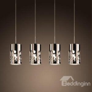 New Style Stunning Steel 4 Lights Pendant