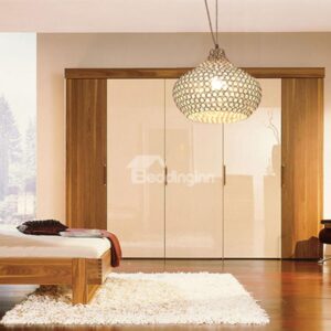 40W Metal Ring Feature Crystal Pendent Light