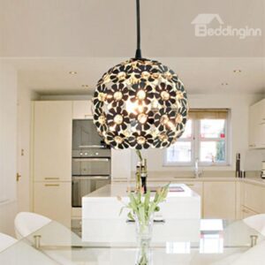 Globular Modern Minimalist Crystal Shade 1 Light Pendant