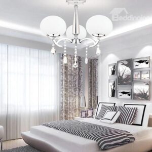New Arrival Elegant Modern Crystal 3 Light Chandelier
