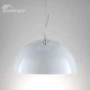 European-Style Minimalist Carved Shade 1 Light Pendant