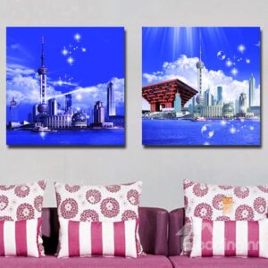 New Arrival Beautiful Coastal City Film Wall Art Prints