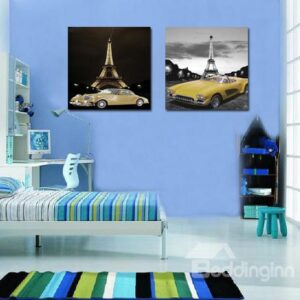 New Arrival Eiffel Tower And Cars Film Wall Art Prints