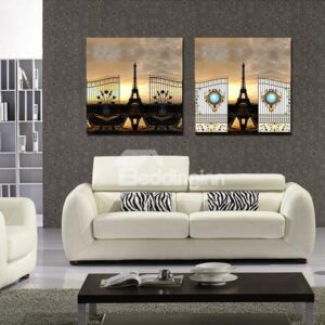 New Arrival Eiffel Tower And Sunset Film Wall Art Prints
