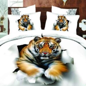 Big Tiger Break into the Wall Print 3D Duvet Cover Sets