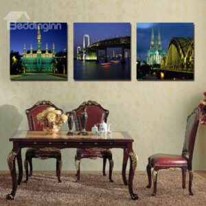 New Arrival Vienna Night View Film Art Wall Prints
