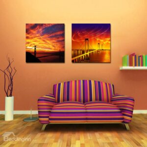 New Arrival Golden Gate Bridge And Colorful Cloud Film Art Wall Prints