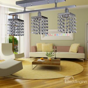 New Arrival Fantastic Metal Crystal 3 Light Flush Mount