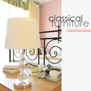 New Arrival Glamorous White Fabric Shade 1 Light Lamp