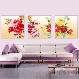 New Arrival Colorful And Delicate Flowers Canvas Wall Prints