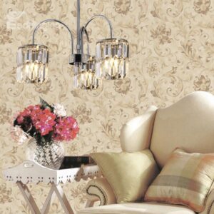 New Arrival Stunning Metal Crystal 3 Lights Chandelier