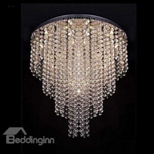 Amazing Splendid Metal Crystal Flush Mount