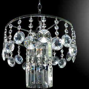 Amazing Chrome Metal K9 Crystal Pendant Light