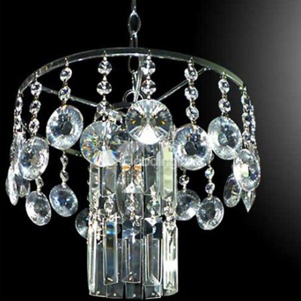 Amazing Chrome Metal K9 Crystal Pendant Light