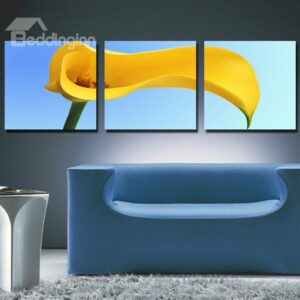 New Arrival Delicate Yellow Lily Canvas Wall Prints