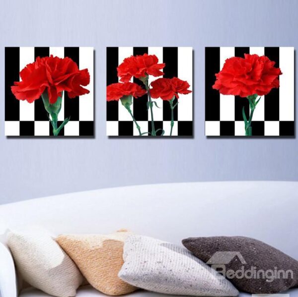 New Arrival Fragrant Red Carnation Canvas Wall Prints