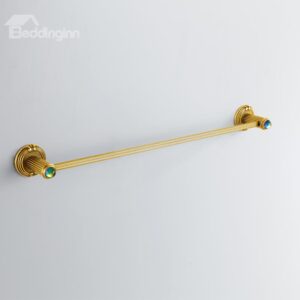 Colorful Crystal Decorated Ti-PAD Finish Brass Single Towel Bar