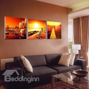 New Arrival Beautiful Scenery And Sunrise Canvas Wall Prints