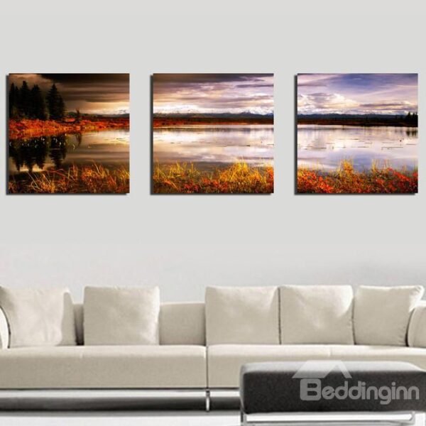New Arrival Scenery by the Side of Lake Canvas Wall Prints