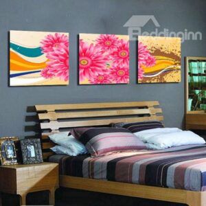 New Arrival Delicate Pink Sunflowers Canvas Wall Prints