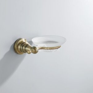 Antique Golden Brass Wall Mount Soap Dish Holder