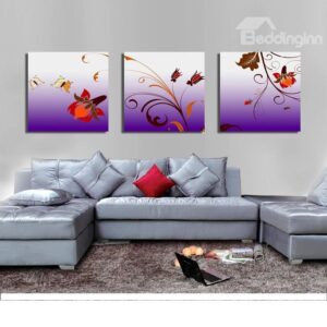 New Arrival Butterflies And Flowers Canvas Wall Prints