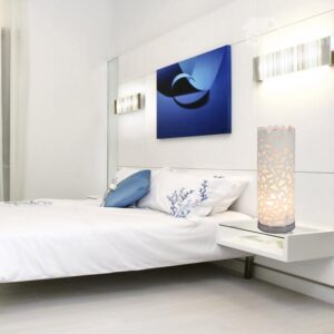 Tempting Floral Metal Acrylic Shade 1 Light Lamp