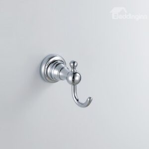 Chrome Finish Bathroom Accessories Brass Single Robe Hook