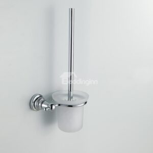 Chrome Finish Bathroom Accessories Brass Toilet Brush Rack