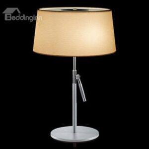 New Style Amazing Chrome Metal Fabric Shade 1 Light Lamp