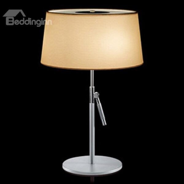New Style Amazing Chrome Metal Fabric Shade 1 Light Lamp