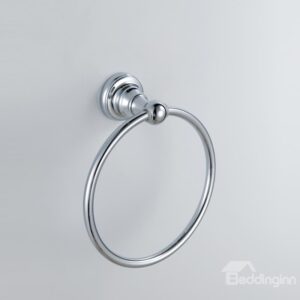 Chrome Finish Bathroom Accessories Brass Round Towel Ring