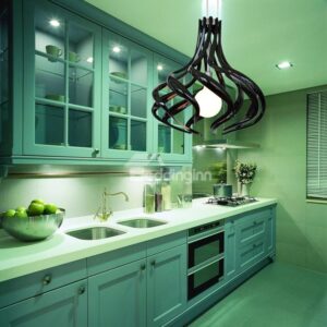 New Arrival Amazing Black Metal Acrylic Shade 1 Light Pendant