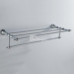 Chrome Finish Bathroom Accessories Brass Towel Rack