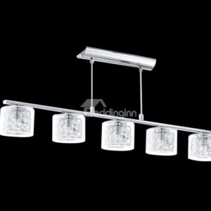 Amazing Glass Metal Top-sucking Disk 4 Lights Pendant