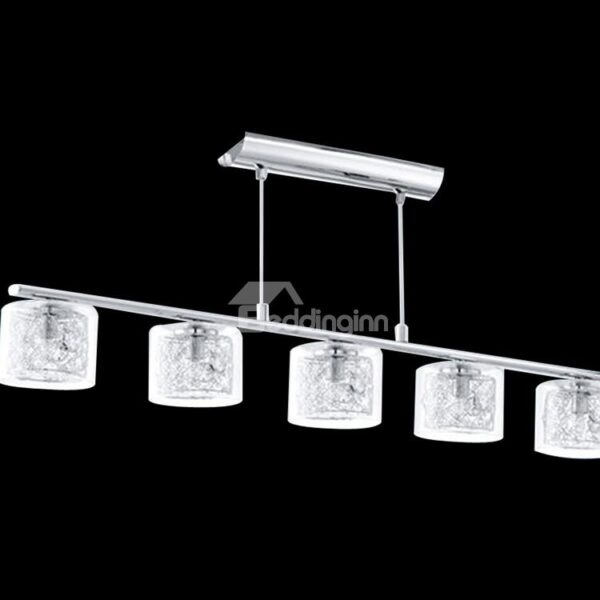 Amazing Glass Metal Top-sucking Disk 4 Lights Pendant