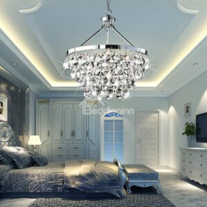 New Arrival Shining Metal Crystal Shade Chandelier