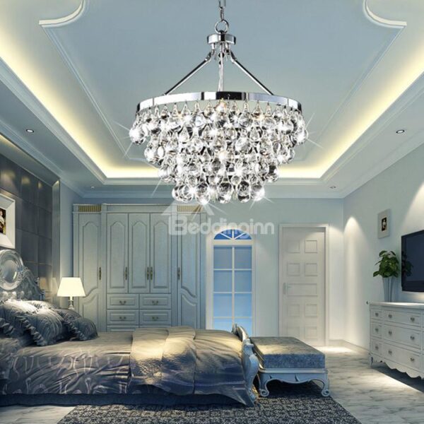 New Arrival Shining Metal Crystal Shade Chandelier