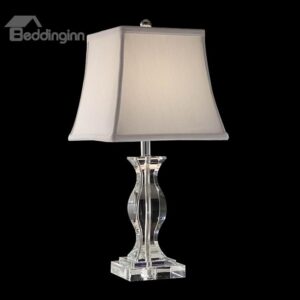 European-style Crystal Fabric Shade 1 Lght Lamp